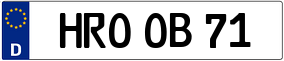 Truck License Plate
